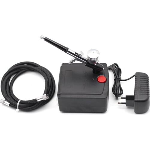 Dual Action Airbrush Spray Gun Air Compressor Kit Art Painting Tattoo Manicure Craft Cake Spray Model Air Brush Nail Tool Set