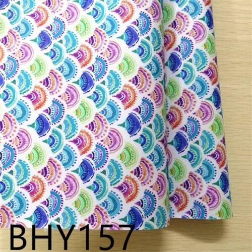 Free shipping 7.6*12inch cartoon print synthetic leather fabric for DIY accessories BHY157