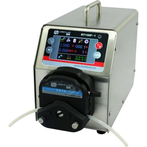 BT100F-1 YZ25 displaying touch screen SS shell Industrial Medical Lab Dispensing Dosing Filling Peristaltic Pump 0.16~420ml/mi