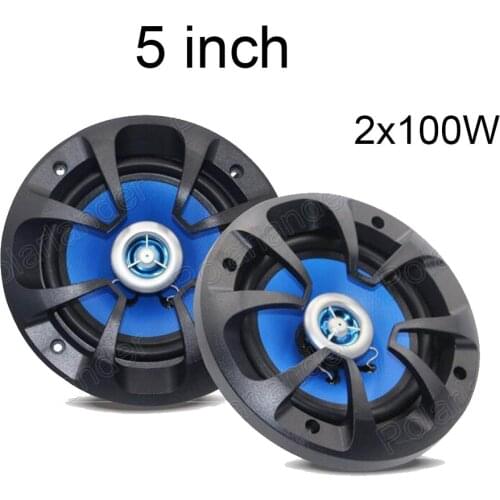 Hot sale 5 inch Promotional price car coaxial speaker car stereo speaker car audio speaker 2 way 2x100W blue