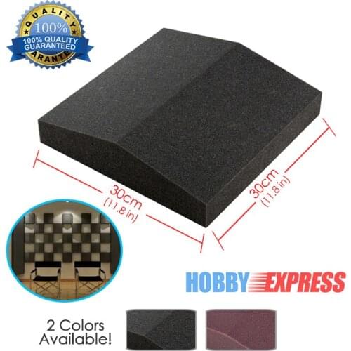 Arrowzoom Insulation Bar Acoustic Panel Sound Absorption Studio Soundproof Foam 11.8 x 11.8 x 2.9" 2 Colors KK1042