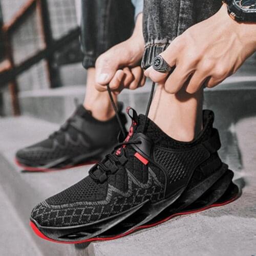 2021 Men Shoes Sneakers Comfortable Casual Sports Shoes New Breathable Tenis Masculino Adulto Male Red Autumn Blade