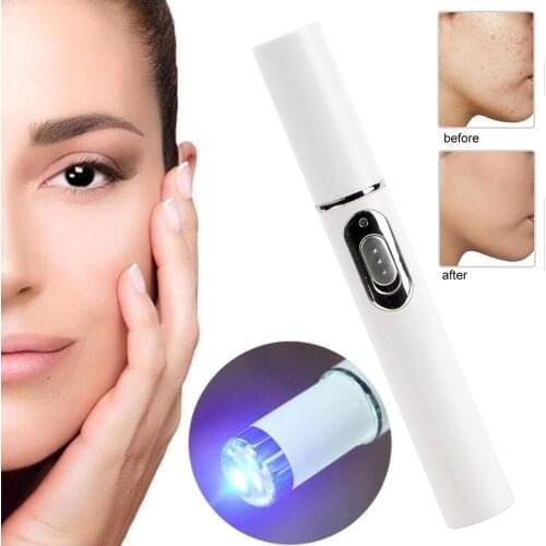 Acne Laser Pen Portable Wrinkle Removal Machine Durable Soft Scar Remover Device Blue Light Therapy Pen Massage Relax