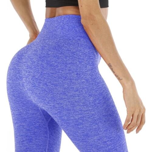 NORMOV Seamless Women Leggings Fitness High Waist Push Up Ankle Length Leggings Jeggings Casual Solid Workout Leggins Female