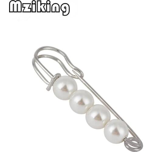 New Practical all-match retro Simulated Pearl Brooch pin for Women Charm Beaded Sweater Coat Lapel Pin spot wholesale Jewelry