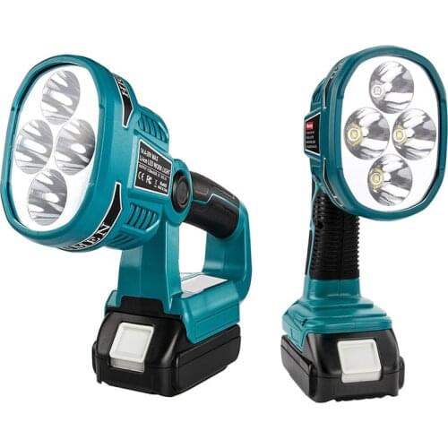12W 18V Portable Lanterns Work Light Fit For Makita Li-ion Battery Flashlight Spotlights LED Lamp Outdoor Emergency Lighting
