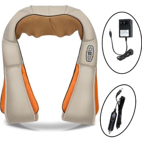 Shiatsu Cervical Back and Neck Massager Shawl Electric Roller Heat Device Manual China Home Machine