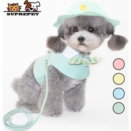 SUPREPET Round Brim Princess Cap Visor Hat Pet Dog Sun Cap for Small Extra Small Dog Caps Chihuahua Accessories Pets Yorkshire