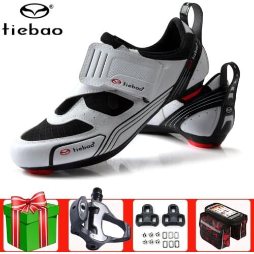 Tiebao Men Road Cycling Shoes 2021 New Add Pedal Set Bike Bicycle Anti-slip Women Triathlon Athletic Sport Zapatos Bicicleta