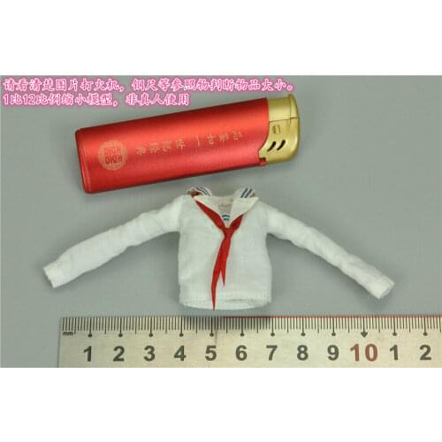 1/12th VCF-3001 Campus Girl Uniform White Shirt Model for 6" Doll