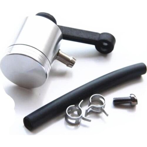 Silver Universal Motorcycle Master Cylinder Fluid Oil Reservoir Front Brake Clutch Tank For Monster Honda Bmw Aprilia KtN