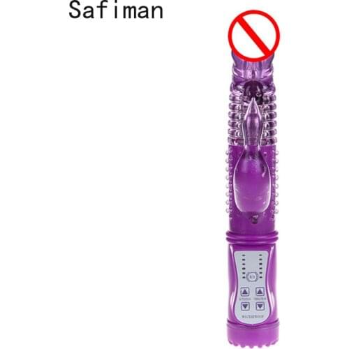 HEYIYI Head Rabbit Clitoral Vibrator G Spot Rotation Waterproof sex products dildo Vibrator Vibrating Sex Toy For Women