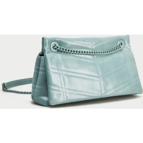 Women bag 2020 new fashion PU Flap Solid Hasp Soft Shoulder Bags MINI bag Euro-America style luxury designer bag simple