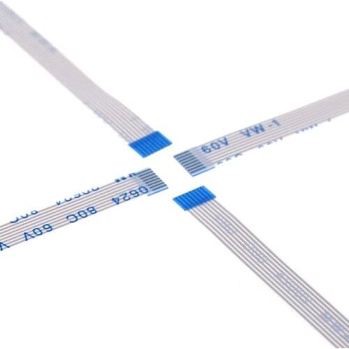 10pcs FPC FFC Flexible Flat Cable 8 PIN 0.5 mm Same Sides Length 50 60 70 80 100 120 150 200 250 300 350 400 500 mm Type A