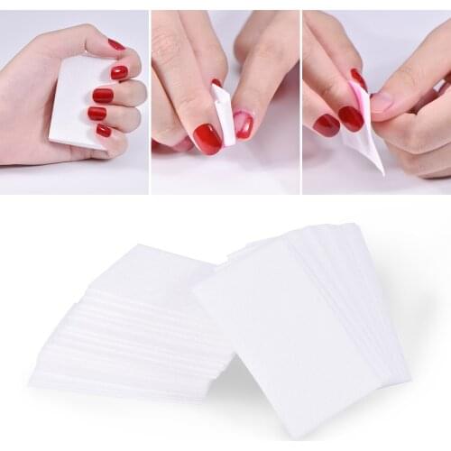 100PCS/Lot Nail Polish Remover Nail Wipes Bath Manicure Gel Lint-Free Wipes 100%Cotton Napkins For Nails Nail art Tool