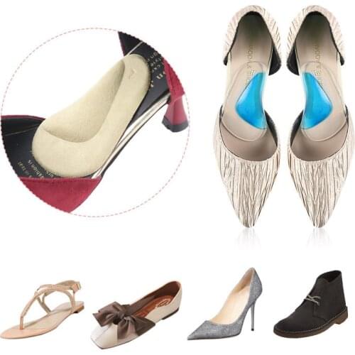 2pieces=1pair Adult Arch Support Soft Gel Half Insole Shoe Pads Men Women Foot Protection Plantar Fasciitis Pain Relief