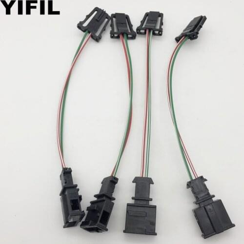 4sets/lot Tweeter Door Lights Connector Electrical Trunk License Plate lights Plug Pigtail For VW Audi 3B0 972 712 1J0 971 972