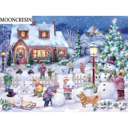 5D Diy Diamond Painting Full Square Christmas Snowman Diamond Embroidery Mosaic Rhinestone Cross Stitch Child Gift Home Decor