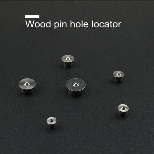 6Pcs 4-12mm Stainless Steel Panel Furniture Positioning Woodworking Round Dowel Center Punch Wood Pin Locator Accessories