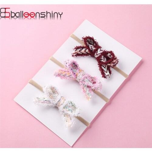 BalleenShiny Baby Girls Elastic Hairband Toddler Rainbow Bowkont Headband Kids Preincess Hairband Headwear Accessories