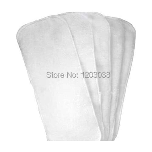 Free shipping 500pcs Washable reusable Baby Cloth Diapers Nappy inserts microfiber 2 layers Cloth Diaper Insert