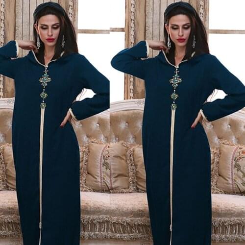 Caftan Marocain Abaya Dubai Turkey Islam Kaftan Muslim Hijab Dress African Dresses For Women Robe Arabe Musulman Djellaba Femme