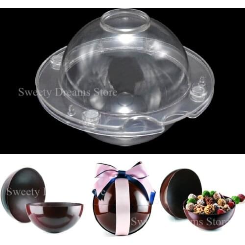 3D Big Ball Polycarbonate Chocolate Mold, Sphere Molds for Baking Making Chocolate Bomb Cake Jelly forcake Confectionery tool