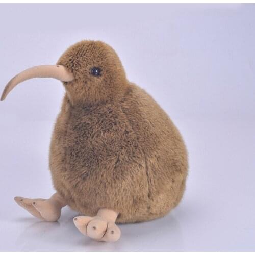 Simulation of kiwi super soft plush stuffed animal toys, New Zealand national bird cute pet figurine