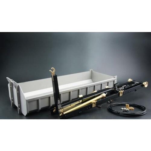 Engineer Hydraulic roro unloading hopper bucket Cargo For Tamiya 1/14 Scale MAN BENZ 1851 SCA 0 R/C Tractor RC 8x8 Dump Truck