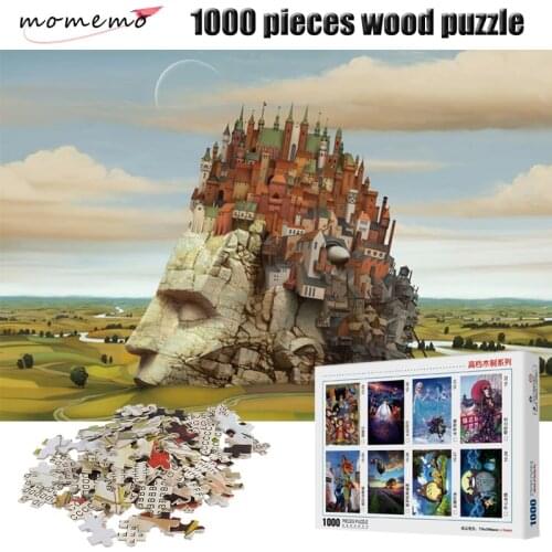 MOMEMO The House Jigsaw Puzzle 1000 Pieces Wooden Landscape Puzzle Adult Entertainment Assembling Toys Children Gift Box Packing