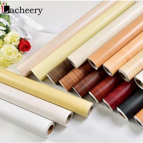 New Wood Grain Wallpaper Vinyl Self Adhesive Decorative Film for Living Room Kitchen Cupboard Furniture Waterproof Contact Paper