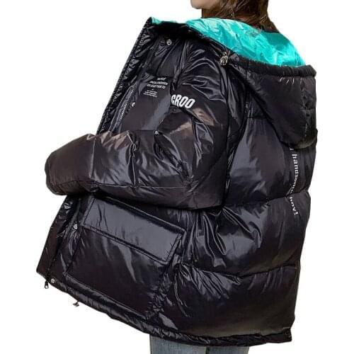 New Winter Down Padded Jacket Women Plus Size Loose Parker Overcoat Female Warm Bread Clothing Short Cotton Outerwear Lady