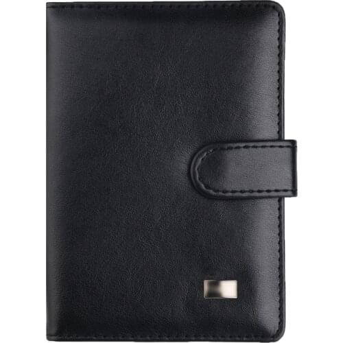 Notes Cover Vaccinate Certificate Multifunctional Leather Protective Id Card Passport Holder Pocket Notebook Credit Cards Case