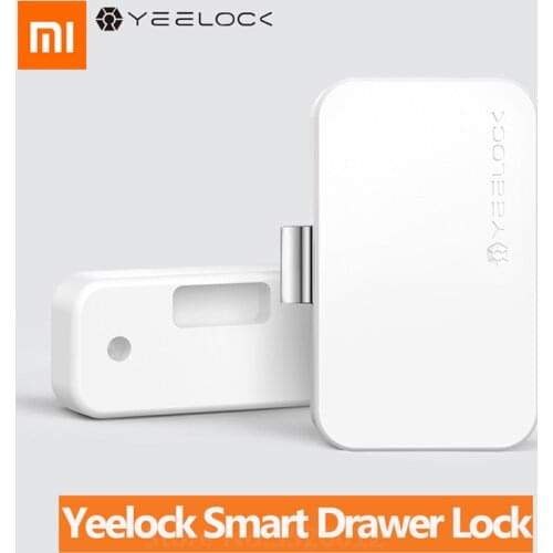 Original Youpin YEELOCK Smart Drawer Cabinet Lock Keyless Bluetooth-compatible APP Unlock Anti-Theft Child Safety File Security