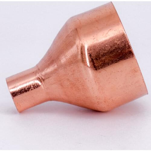 50mm 54mm To 25.4 28.6 32 35 38 42mm ID 99.9% Copper End Feed Solder Reducer Reducing Fitting Coupler For Air Condition