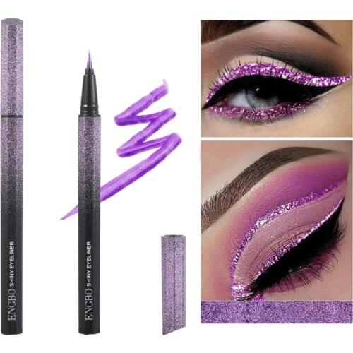 6 Colors Pearlescent Liquid Eyeliner Pen Waterproof Sweat-proof Quick-drying Non-smudge Long-lasting Makeup Smooth Lines TSLM1