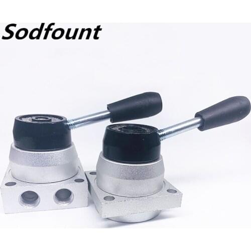Pneumatic manual valve manual rotary valve K34R6-8D/K34R6-8L manual valve cylinder control valve 3-position 4-way