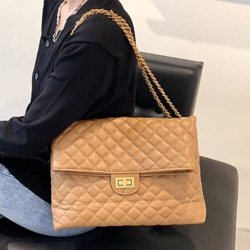 Casual Women Pu Leather Chain Handbags Shoulder Bags Designer Ladies Crossbody Bags for Women High Quality Tote Messenger Bag