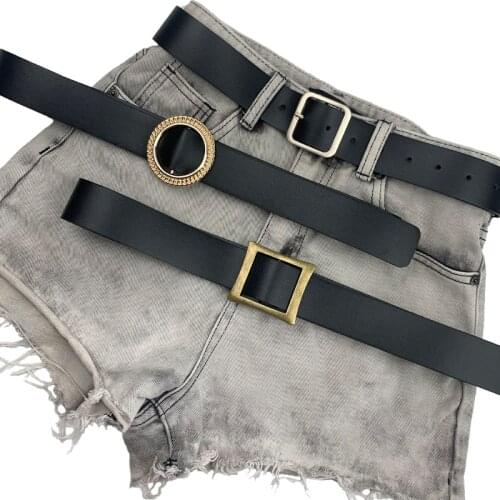 2020 New Ladies Belt Square Buckle Korean Student Fashion Korean Version Trend Wild Decorative Belt Belt