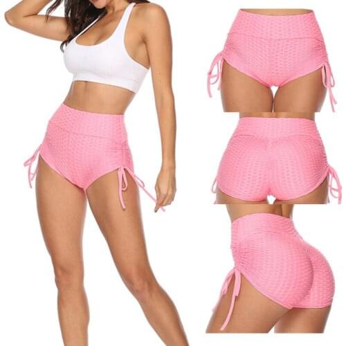 Yoga Shorts Women High Waist Pants Leggings Sport Women Fitness High Elasticity Leggins Mujer Push Up Gym Running Biker Shorts