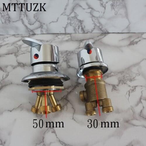 MTTUZK Bathtub Hot ad Cold Mixing Faucet Split Jacuzzi Faucet Liner Cylinder Side Sitting 4-hole Faucet mixer Accessories