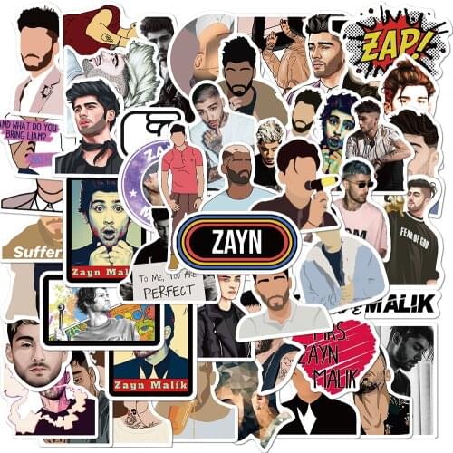 10/30/50PCS British Singer Zayn Malik Stickers Waterproof Snowboard Laptop Luggage Guitar Phone Graffiti Decal Sticker Kid Toy