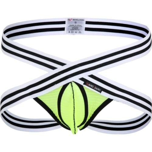 New Arrival Men Thongs Double Belt Cuecas Underwear Men Sexy Jockstraps U Convex Pouch G-strings Thongs