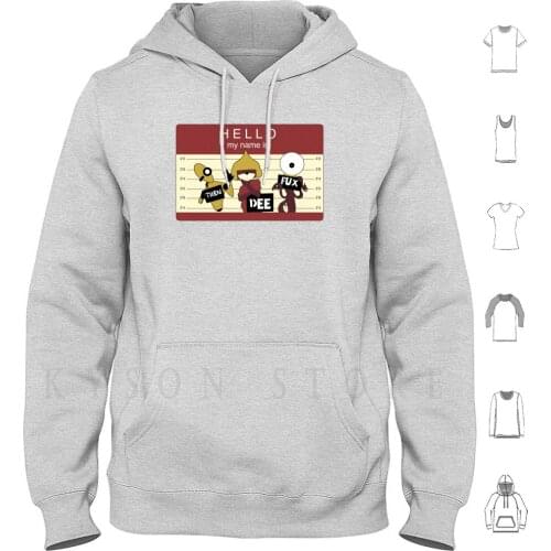 Trendeefux : Hello My Name Is Mugshot ( Cranberry ) Hoodies Long Sleeve Comic Anime