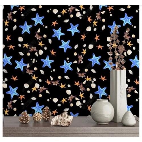 Xuesu Custom 8D wall cloth Nordic fashion four square continuous shell pattern wallpaper
