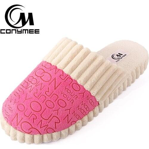 Women Winter Home Slippers Indoor Fluffy Shoes Pantufas Soft Plush Couple Warm Fur Slipper Terlik Woman Cotton Shoe Big Size