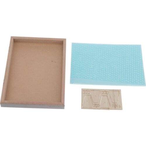 1/35 Miniature Brick Road European Brick Wall Brick Road Model DIY Dollhouse Garden Sand Table Micro Landscape Accessories