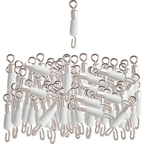 100pcs Rig Rings Carp Fishing Accessory Quick Change Links W/ Silicone Pipe Fishing Tools