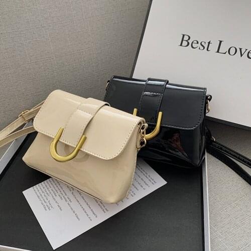 2021 New Fashion Luxuy PU Leather Shoulder Bags Korean Version Women Flap Solid Color Crossbody Messenger Bag Purse
