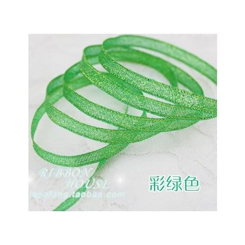 22meter/lot) 1/4''(6mm)Green colorful Satin ribbon Christmas Gift packaging ribbon high-grade quality squares ribbons wholesale